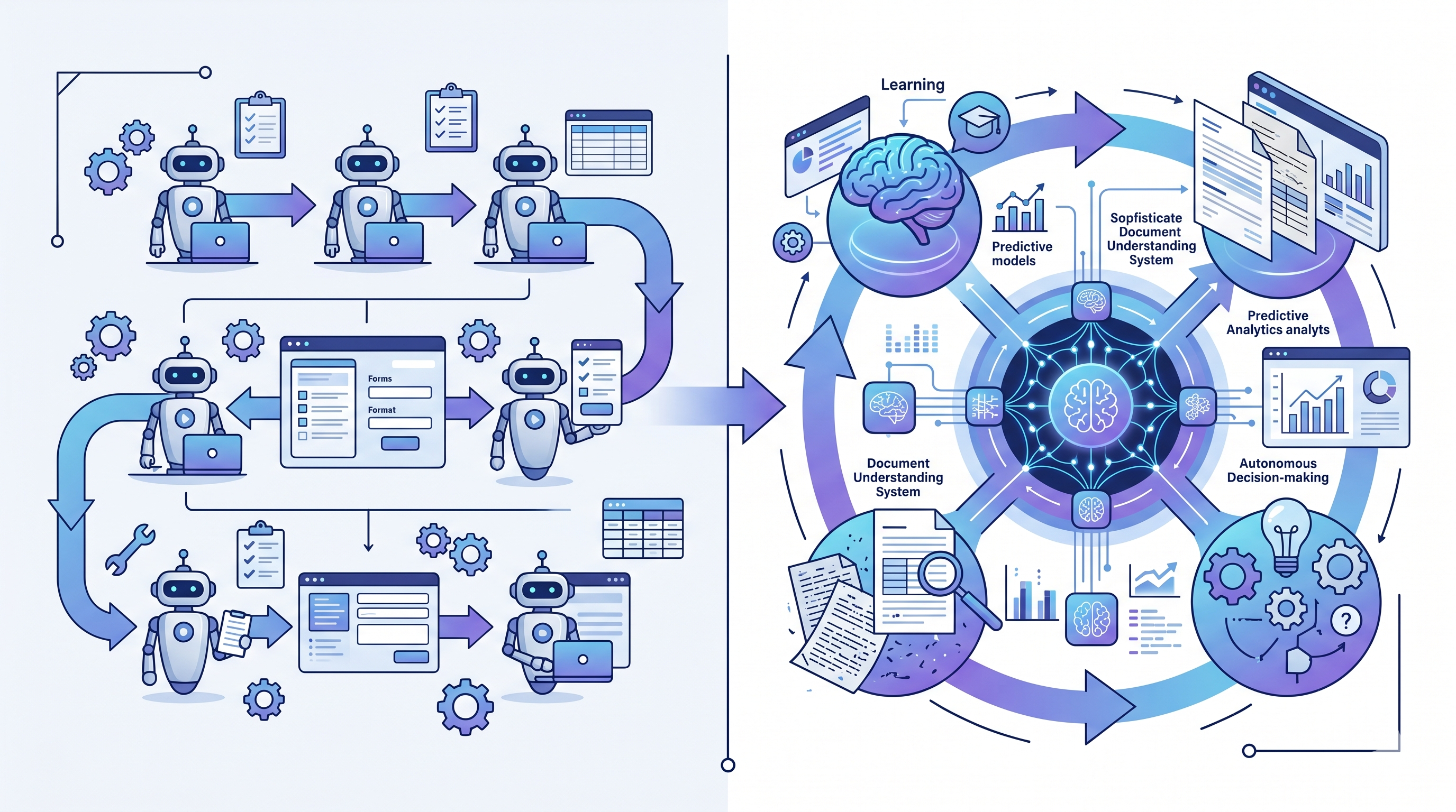 Intelligent automation versus RPA