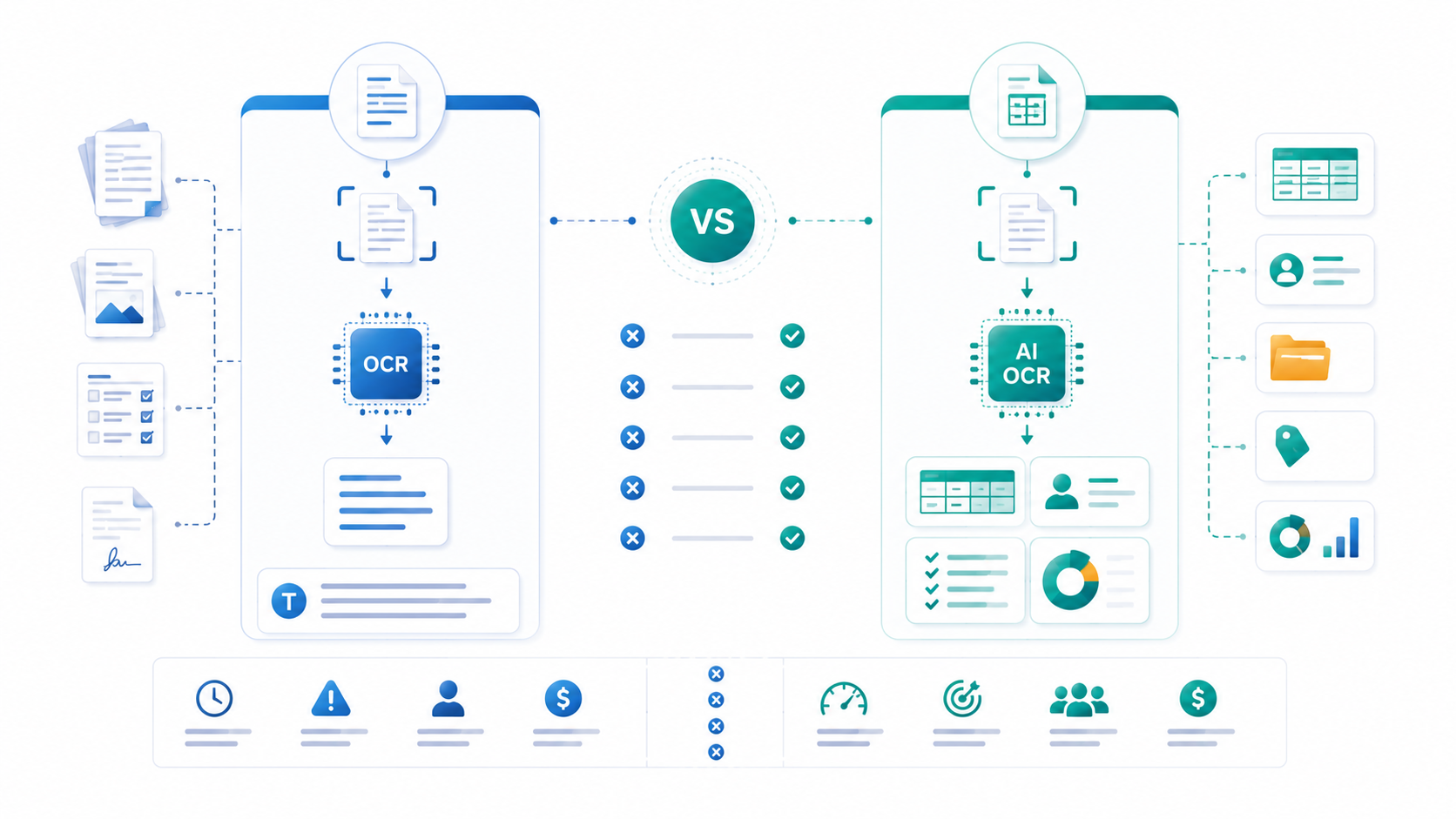 Intelligent OCR versus traditional OCR
